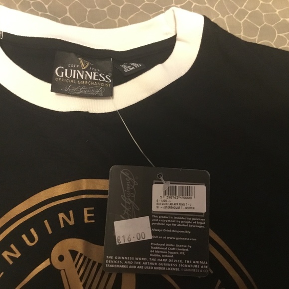 Guiness T Shirt L Great Beer Shirt NWT - Picture 2 of 4